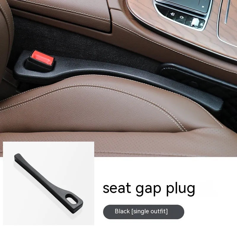 Polyurethane car seat gap strips in multiple colours preventing items falling between vehicle seats