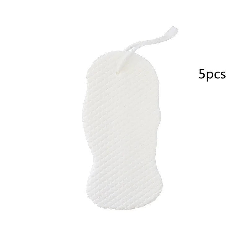 3D fish scale pattern bath sponge in multiple colours for gentle body exfoliation