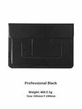 Integrated dual-angle laptop bracket bag for 13.3-inch notebooks in black business style