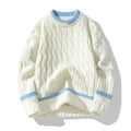 Men's two-piece modal sweater set in loose fit for autumn winter sports wear