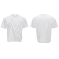 Men's loose fit cotton T-shirt with three-dimensional pleating in round neck style
