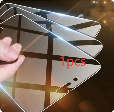 Tempered glass screen protector for iPhone with transparent anti-fingerprint surface