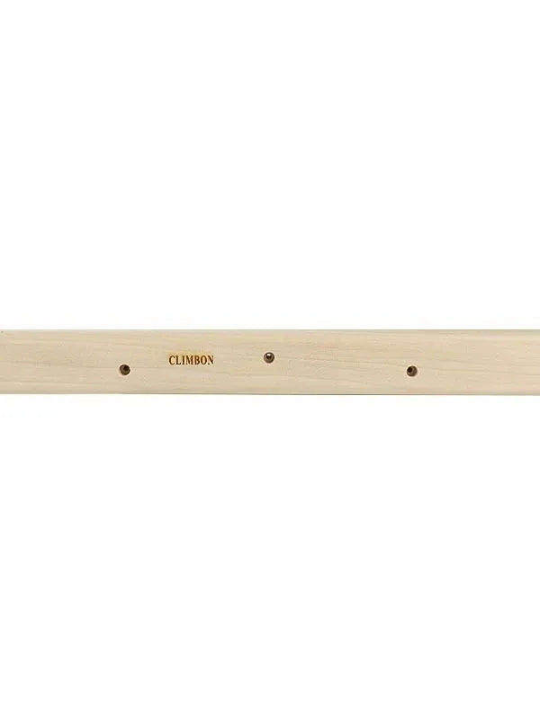 Wooden fingerboard hangboard set showing three different lengths for grip strength training