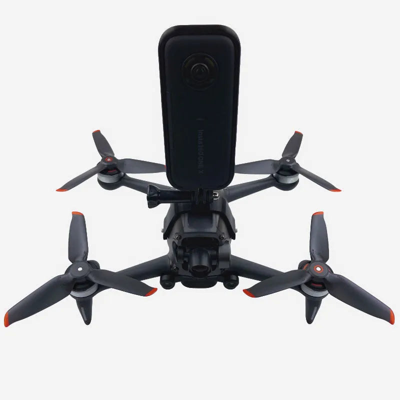 3D printed FPV drone expansion bracket for action cameras with sponge padding