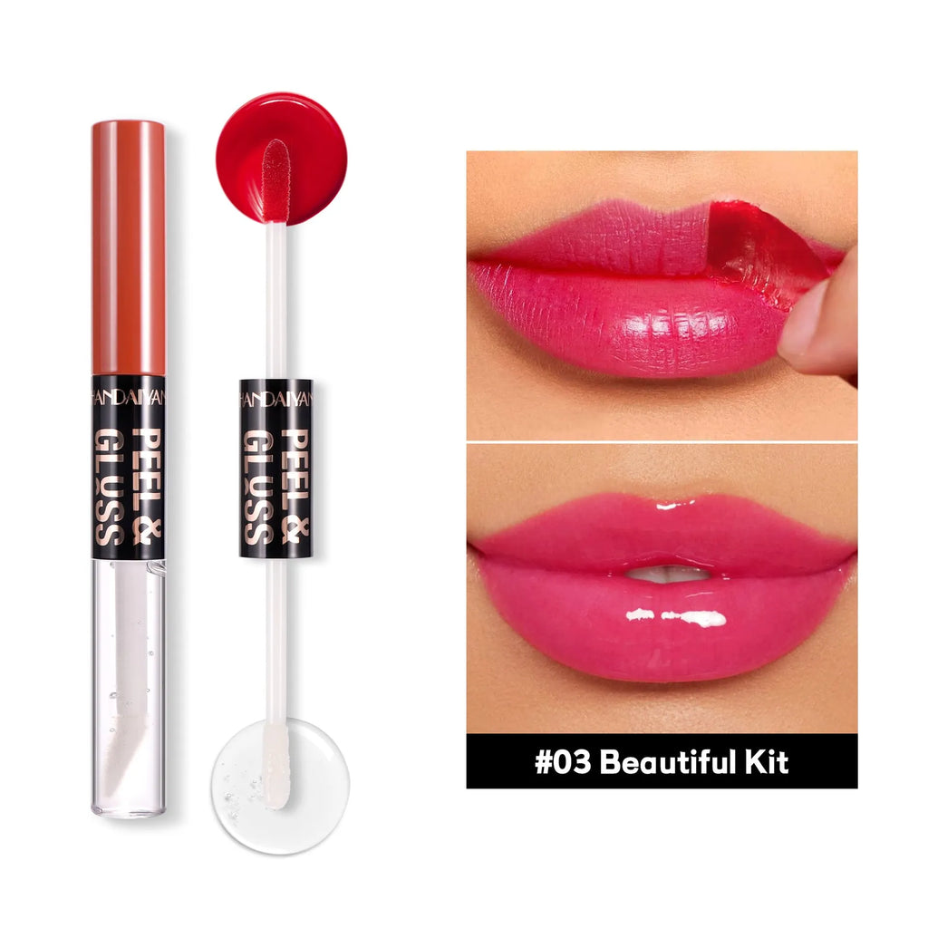 Matte waterproof moisturizing lip gloss in 8 shades, 3.8ml/4ml net content, compact size 12.9*1.4 cm