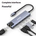 Steam Deck six-in-one docking station with aluminium shell and 15cm Type-C cable