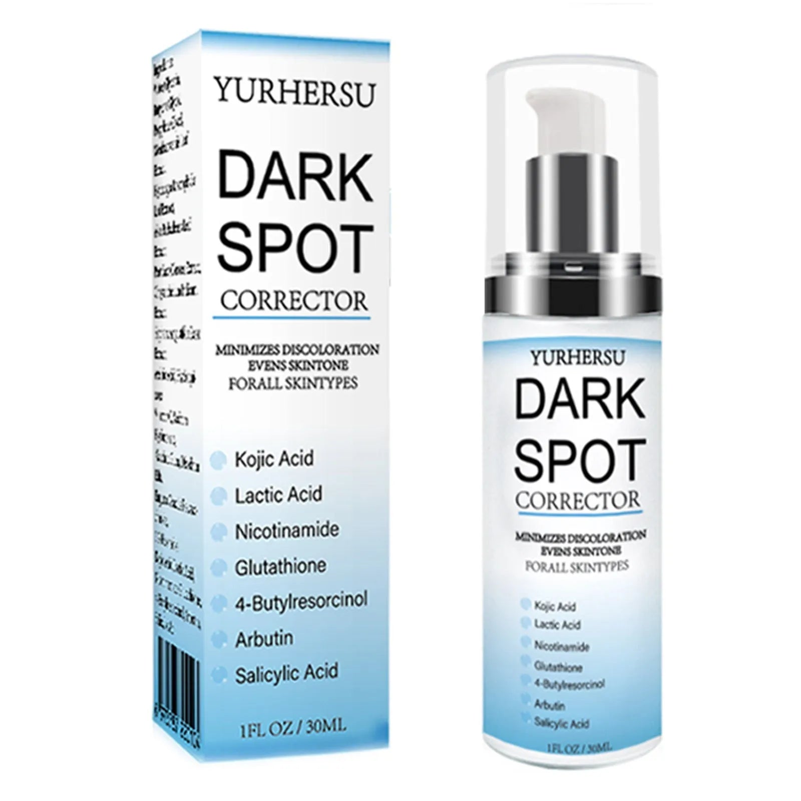 Spot lightening essence in a bottle for brightening, moisturising, repairing, and tightening the skin