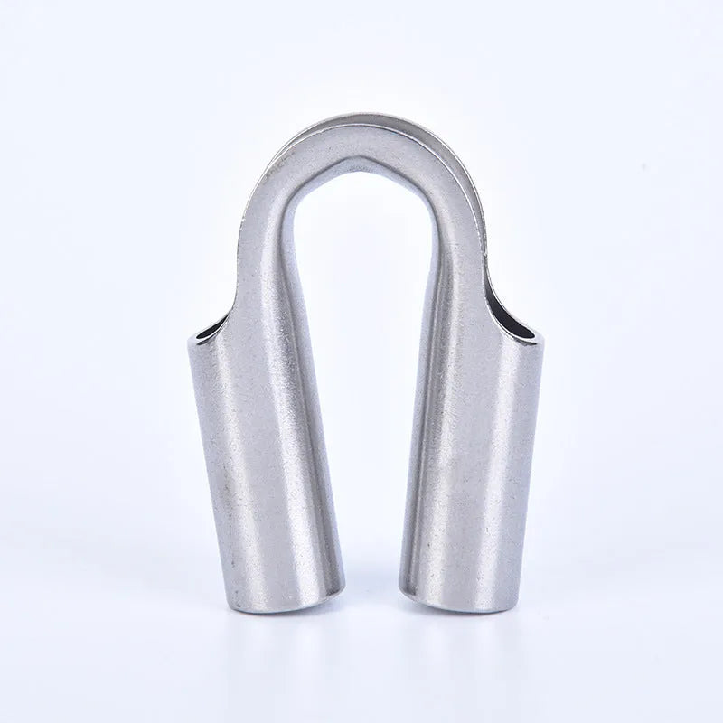 Stainless steel chicken heart ring round sleeve ring set in multiple metric sizes for tubular coupling