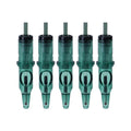 Tattoo integrated needle drawing tool with colour ballpoint pen function for line and point work