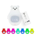 Big white bear silicone night light with remote control and colour changing features
