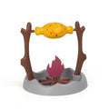 Barbecue style tumbling cat food puzzle feeder toy measuring 30cm cubed
