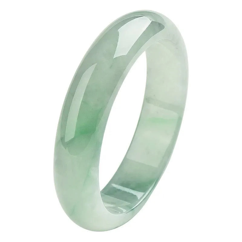 Natural jade bracelet light green colour unisex sizes 53 to 64