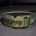 Abdominal exercising waist support belt for weightlifting and power training exercises