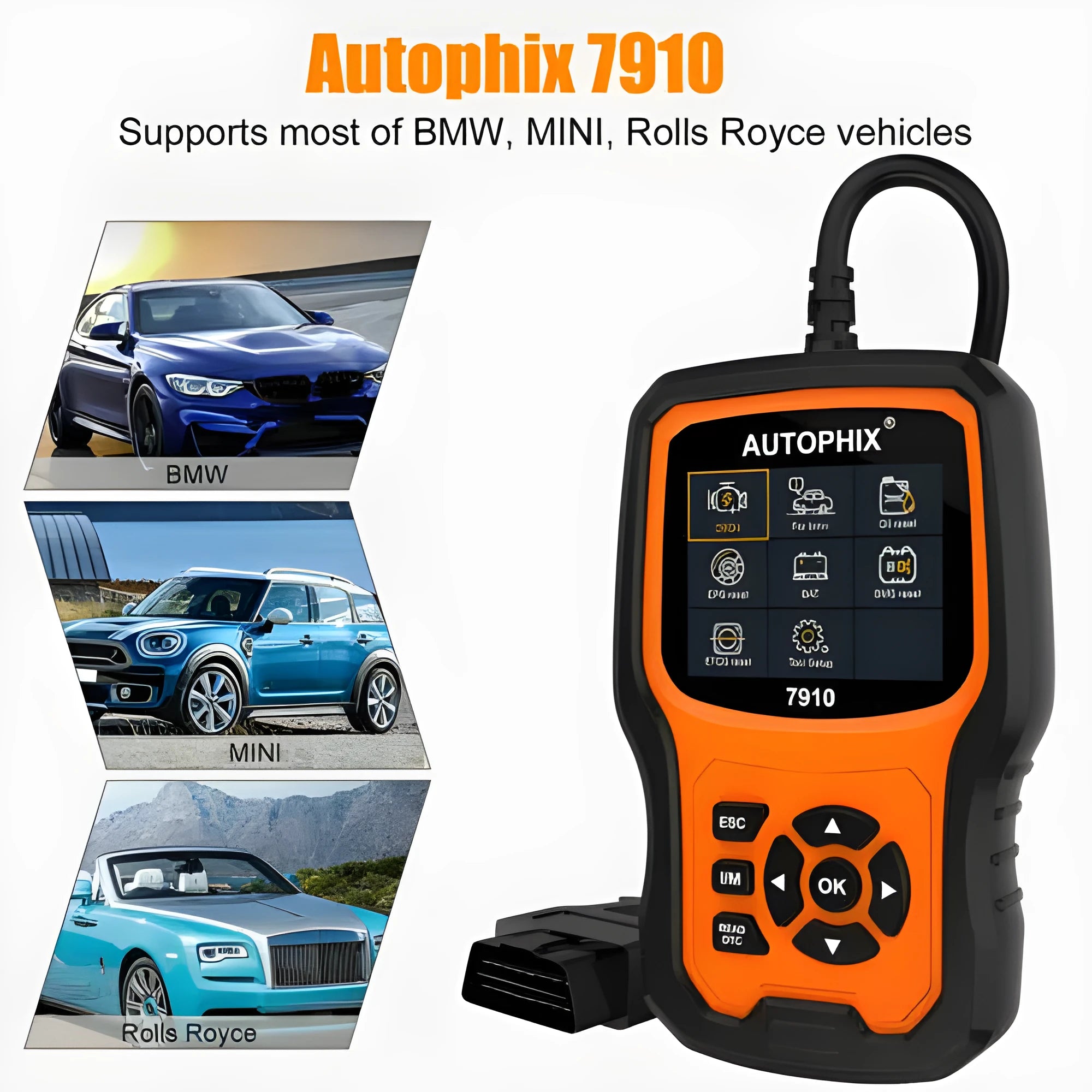 Autophix 7910 BMW and OBD2 automotive diagnostic scanner tool