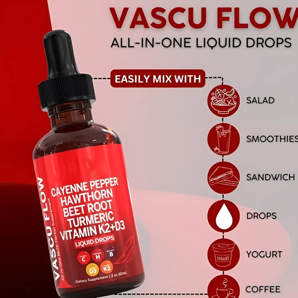 60ml bottle of vitamin D3 K2 hawthorn fruit supplement liquid drops with integrated dropper