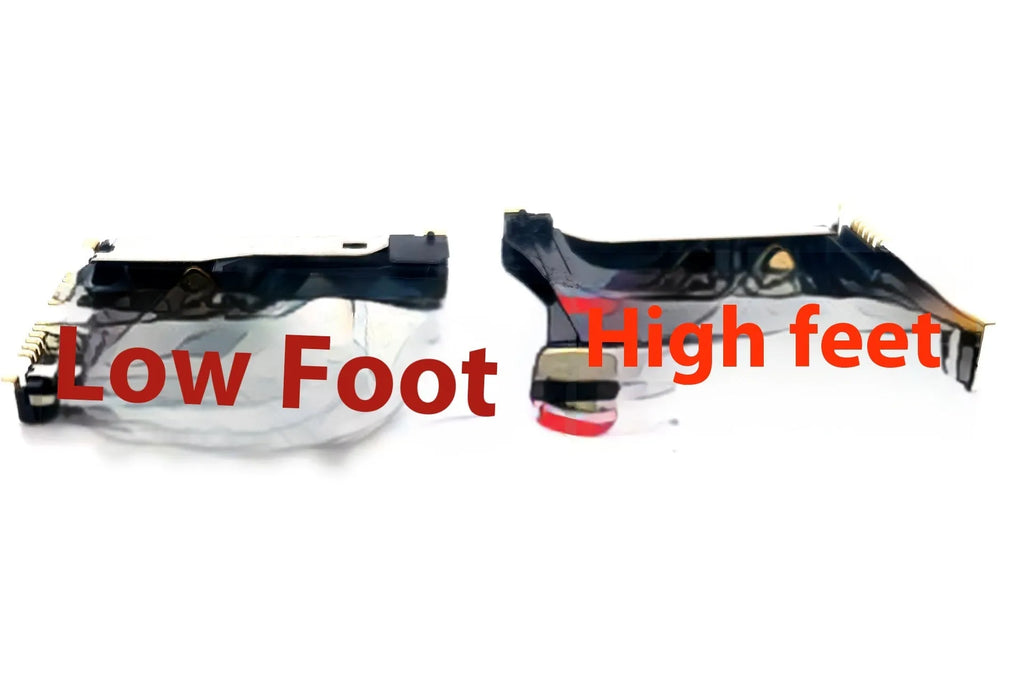 Alloy camera memory card slot replacement part with high foot and low foot options