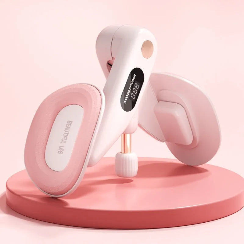 Pelvic floor muscle trainer device with counter in grey, blue, green, or pink colours