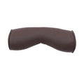 Volvo-style car headrest and lumbar support cushion set in brown colour