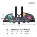 Halloween cat batwing felt costume in pumpkin bat colour on a cat