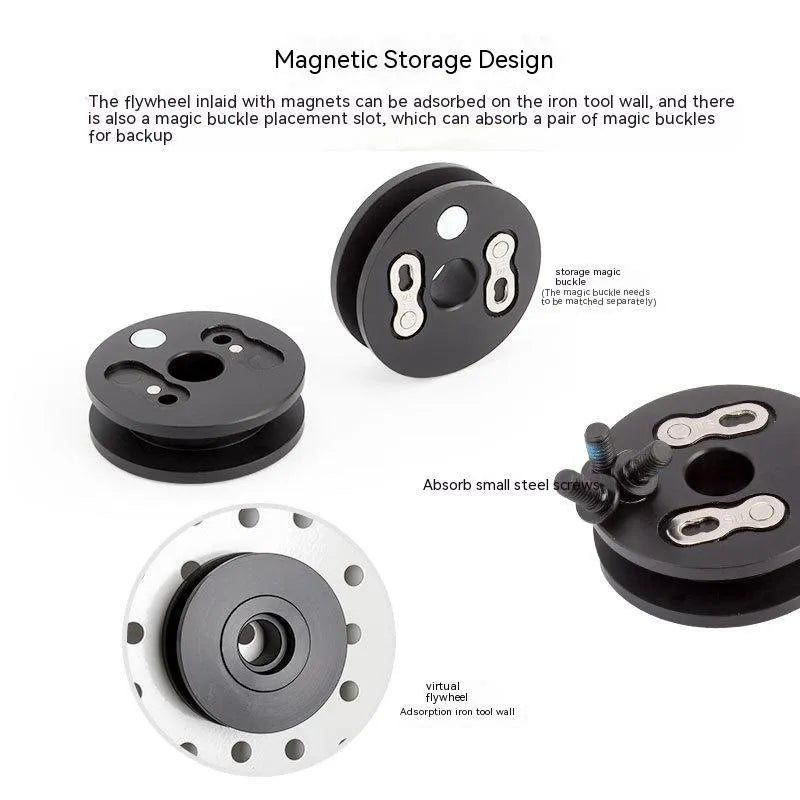 Aluminium bicycle chain holder tool in three versions for maintenance