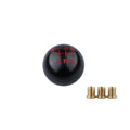 Silver aluminium alloy round gear head for car modification on a gear stick