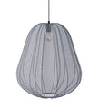 Japanese style pumpkin pendant ceiling lamp with iron construction and LED light source