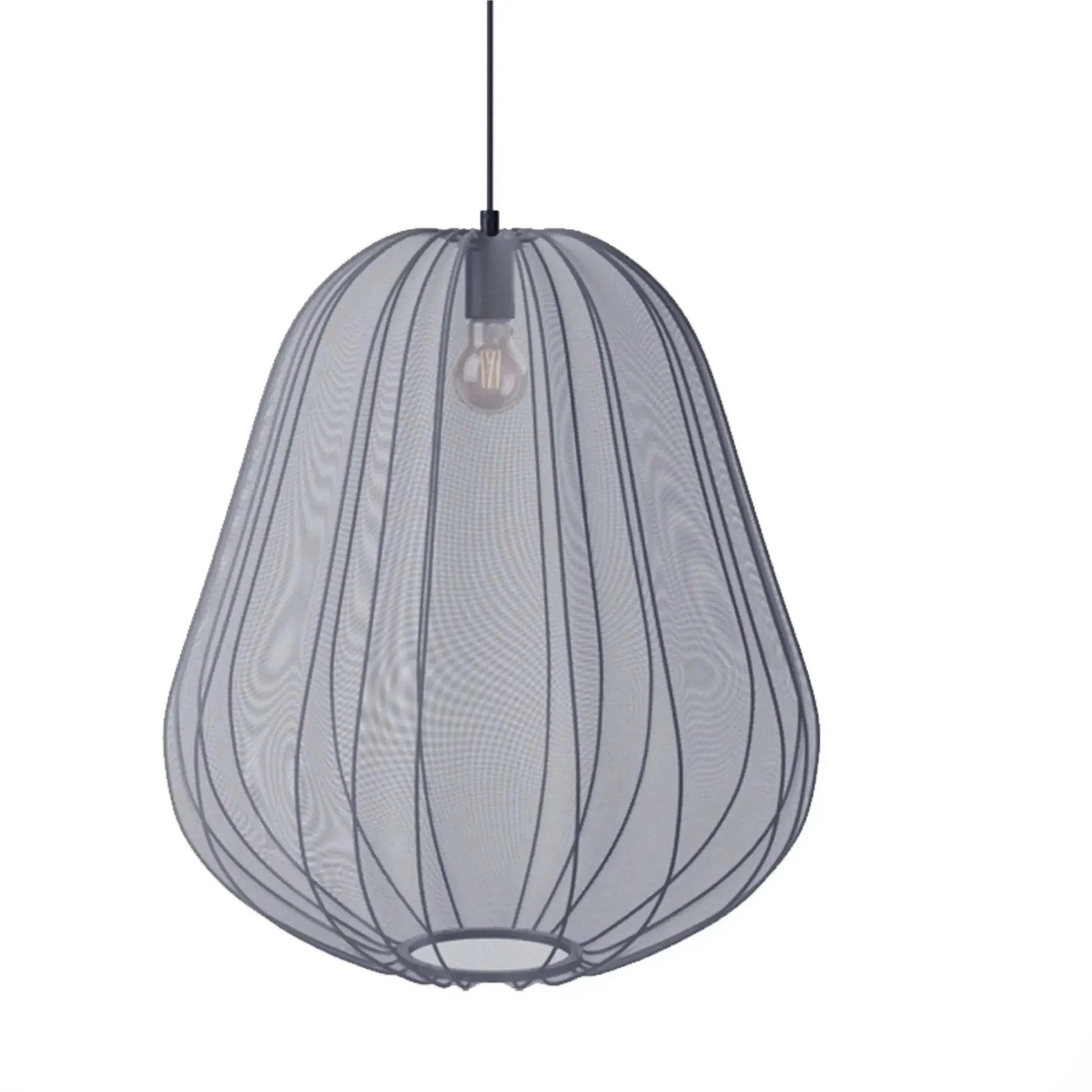 Japanese style pumpkin pendant ceiling lamp with iron construction and LED light source