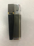 Silver square cover 2-in-1 metal pipe lighter, refillable butane, 9.2 cm long, zinc alloy and ABS construction