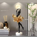 Small modern resin USB night light in black gold, white, pink, or light blue colour