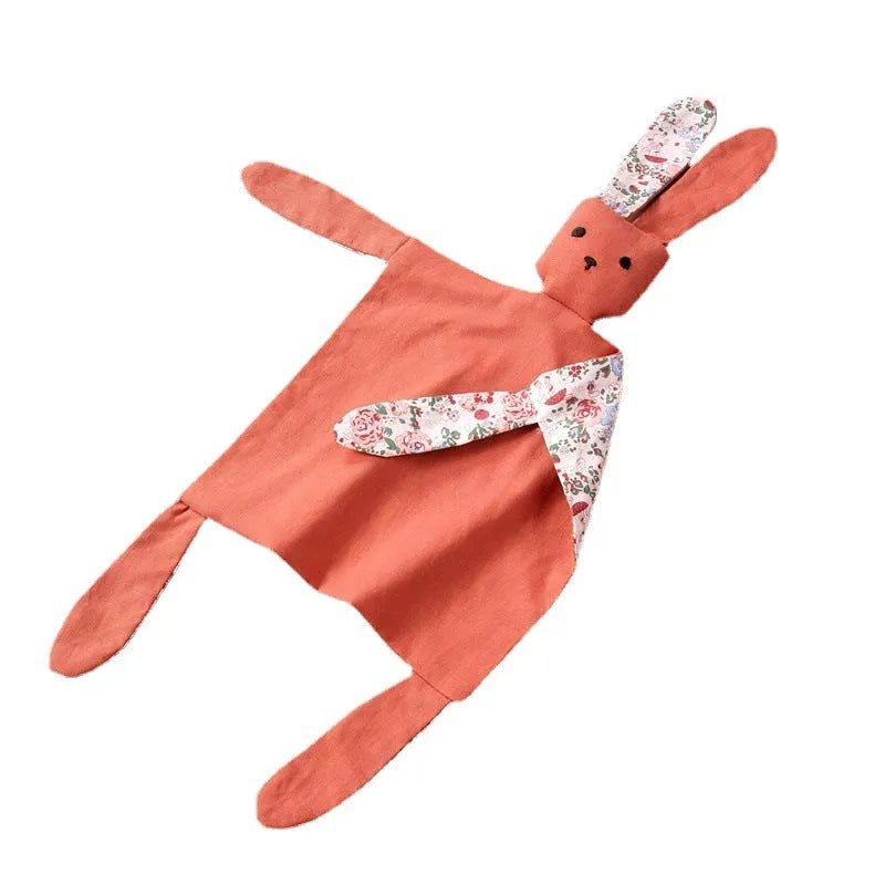 Baby comfort doll soothing towel 45g PP cotton filling 43x51cm blue flower sleep companion