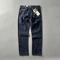 Men's straight leg denim jeans in primary colour with American retro styling