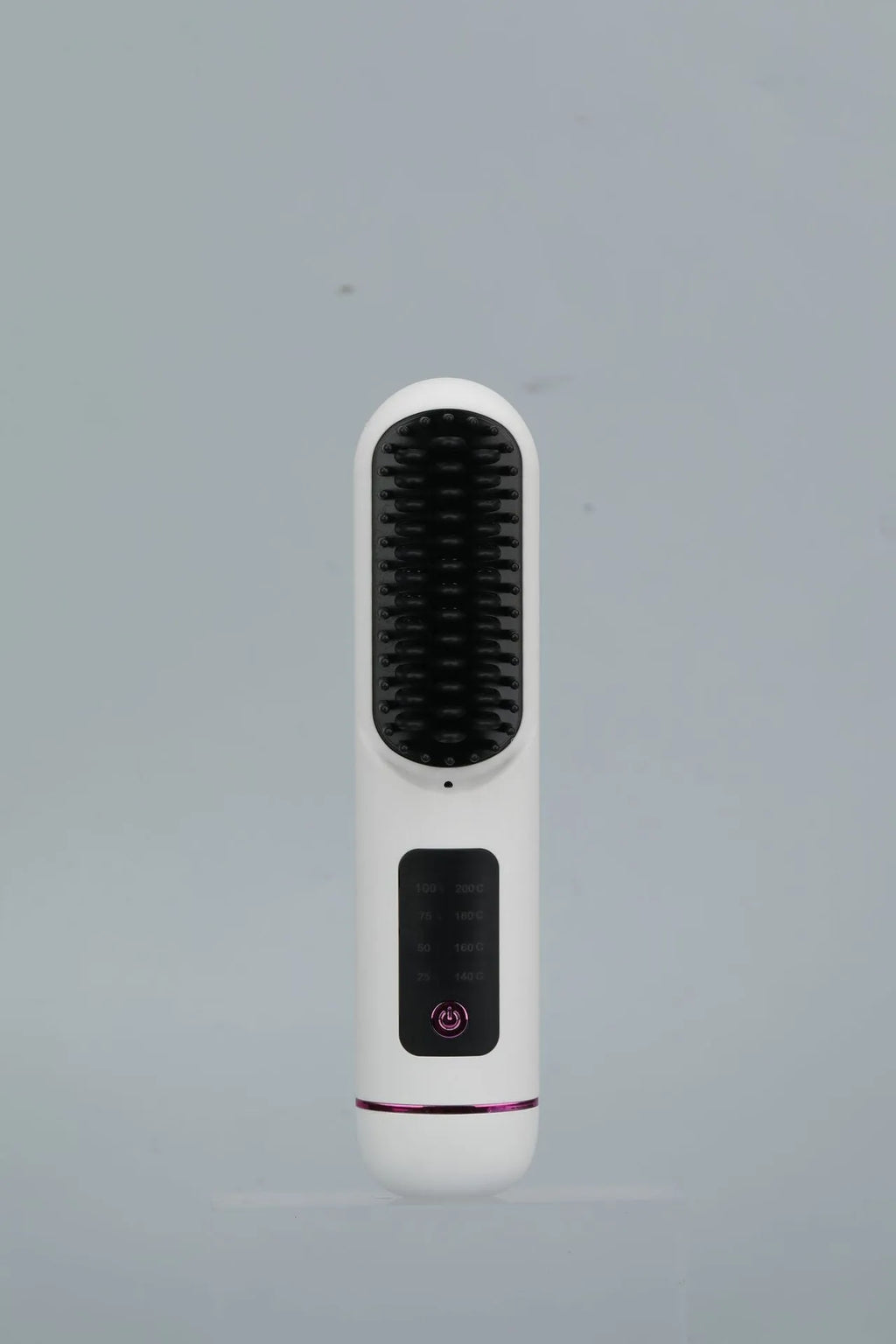 Portable charging negative ion hair straightening comb in blue, grey or white colour