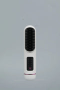 Portable charging negative ion hair straightening comb in blue, grey or white colour