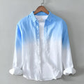 Youth casual loose top coat in slim fit design with hemp-polyester fabric blend