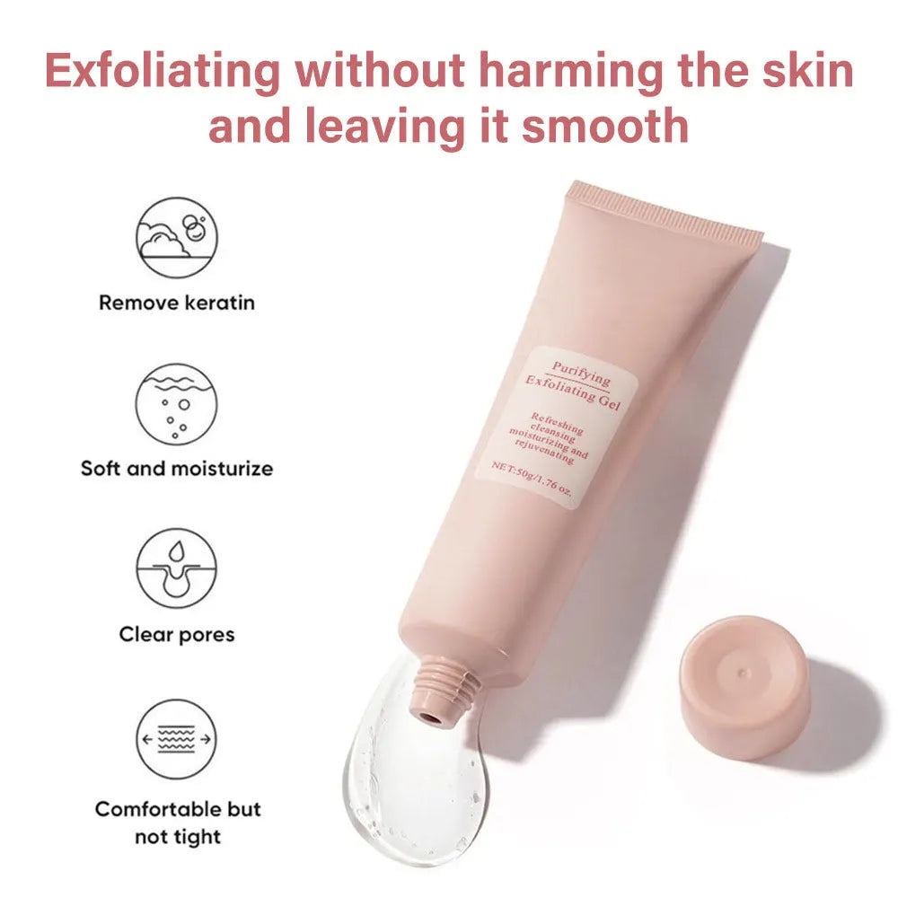 Moisturising facial exfoliating gel scrub 132g container for universal skin types