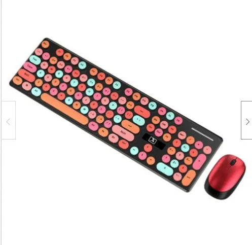 Wireless keyboard and mouse set in Vibrant Yellow colour with USB connectivity