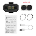 Drone strobe light with seven LED colours, Type-C cable, and mounting tape and belts