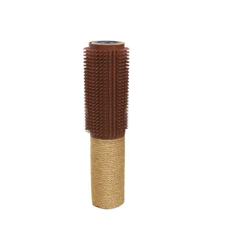 Brown sisal cat scratching post with scratching device measuring 30cm tall