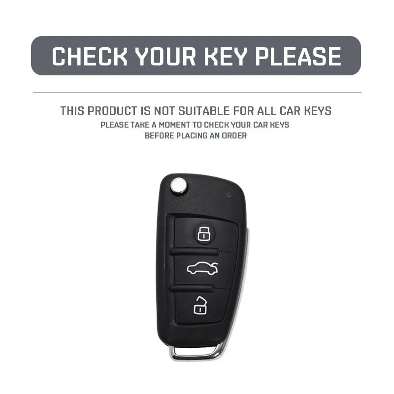 Carbon fibre style car key cover mirror finish protection feilin material white carbon colour
