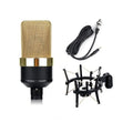 Wireless condenser microphone in champagne gold with cardioid pickup for singing and recording
