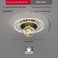 Modern simplicity LED ceiling lamp with three colour modes, available in gold finish, installed in a hallway