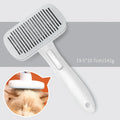 Pet automatic hair removal comb in blue, grey, green, or pink colour options