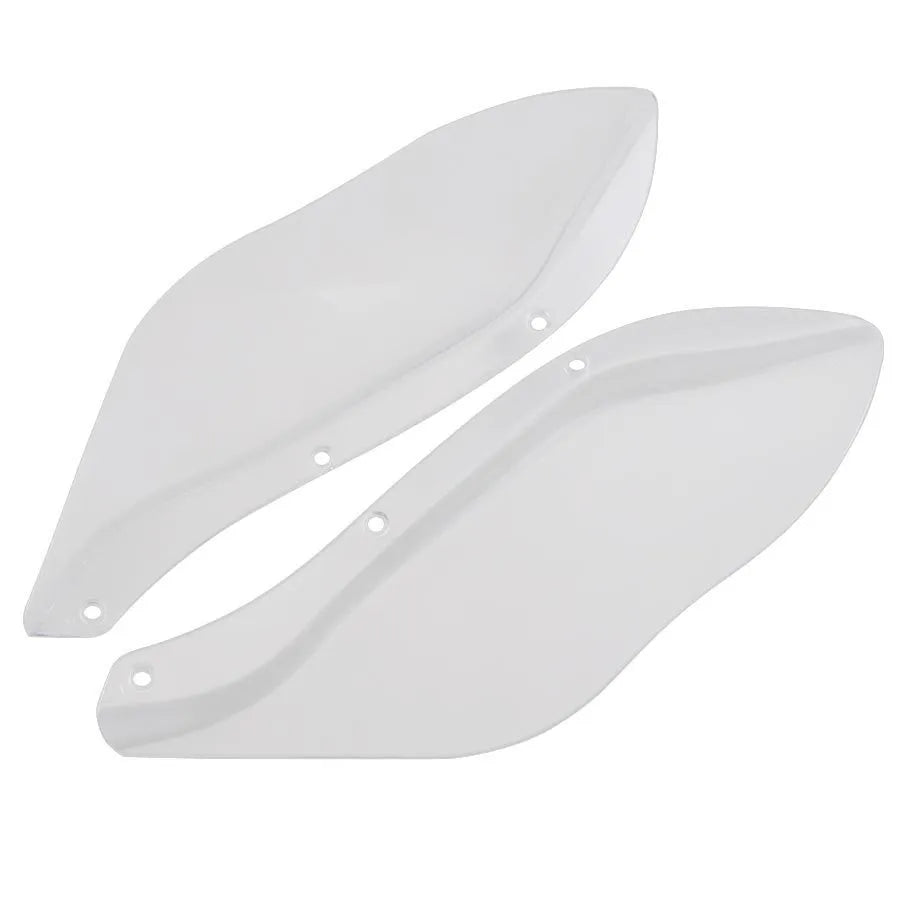 Harley-Davidson Touring motorcycle side wing head covers in black and transparent ABS plastic