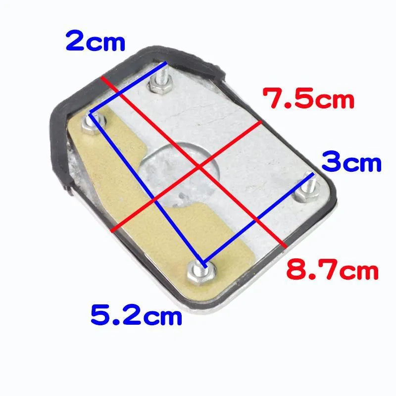 Metal motorcycle brake pedal skid plate replacement part