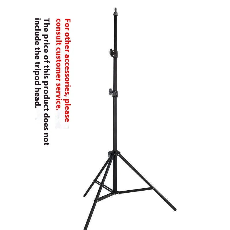 2.1m frosted carbon steel tripod light stand with mobile phone holder for live photography
