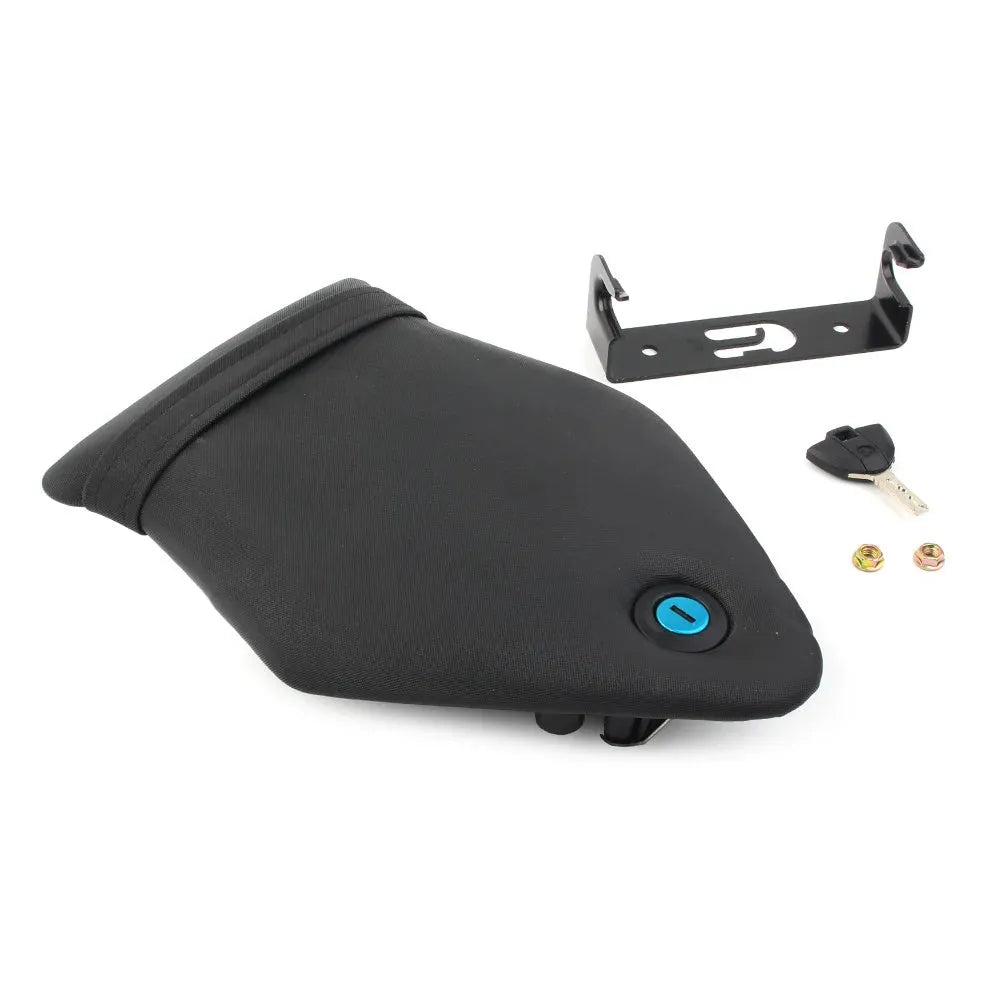 BMW S1000RR HP4 rear leather seat bag lockable waterproof motorcycle cushion sponge PU leather ABS bottom plate