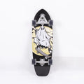 White 31-inch maple wooden street scooter for adults and teenagers.