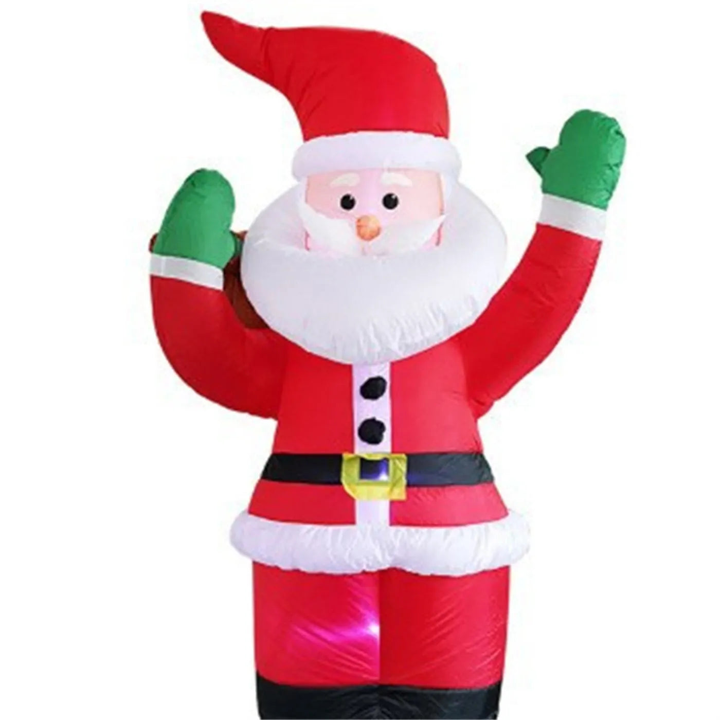 Inflatable Santa Claus courtyard ornament decoration with backpack style, suitable for outdoor holiday display
