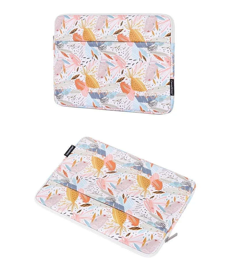 White PU leather waterproof laptop inner bag or sleeve for 14-inch computers