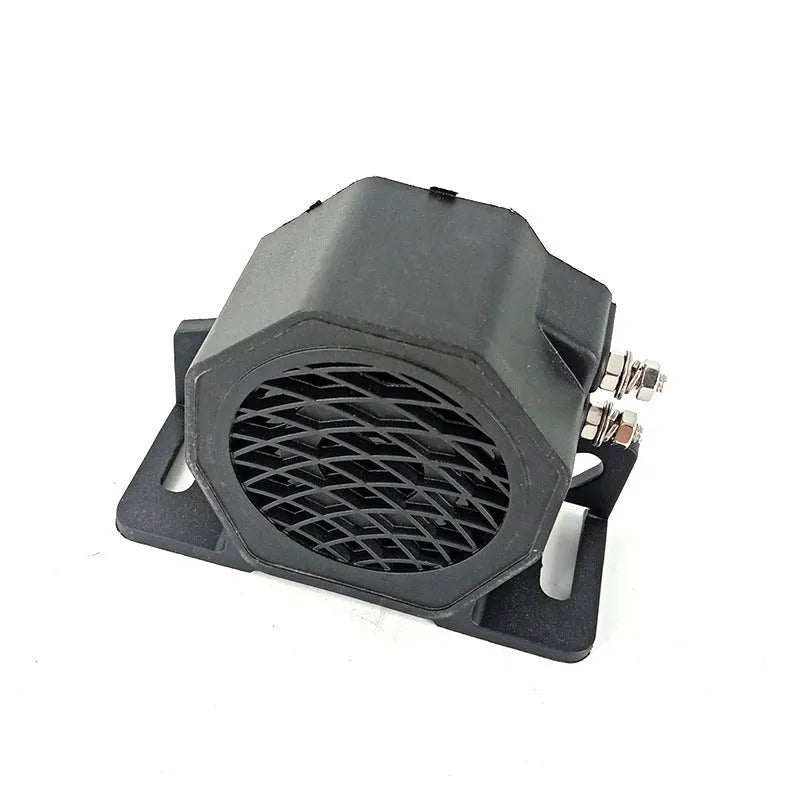 Black GQ-208A 12-80V universal reversing horn buzzer for vehicle safety warnings